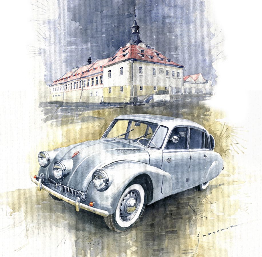 Malba Veteráni pod zámkem, Tatra 87